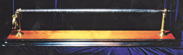 Replica de la vara de Gage.