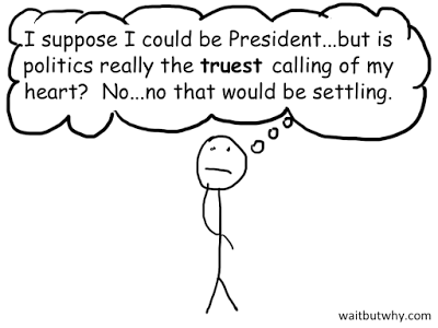 "Podría ser presindente ... no, eso no es suficiente"