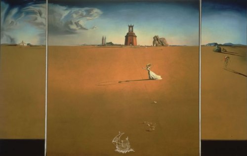 Muchacha saltando a la cuerda en un paisaje, Salvador Dalí, 1936