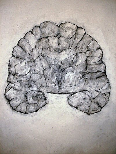 "Tejido Nervioso 2" (Nervous Tissue 2) de David Marron, dibujo.
