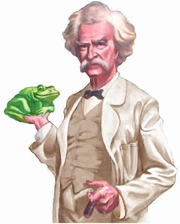 Mark Twain y Una Rana