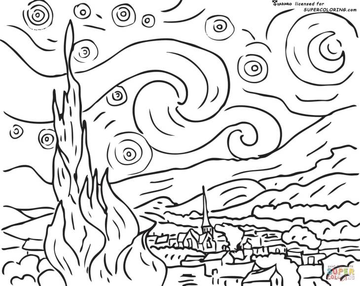 starry-night-by-vincent-van-gogh-coloring-page