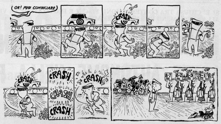 Una de las viñetas de Roberto Zamarin